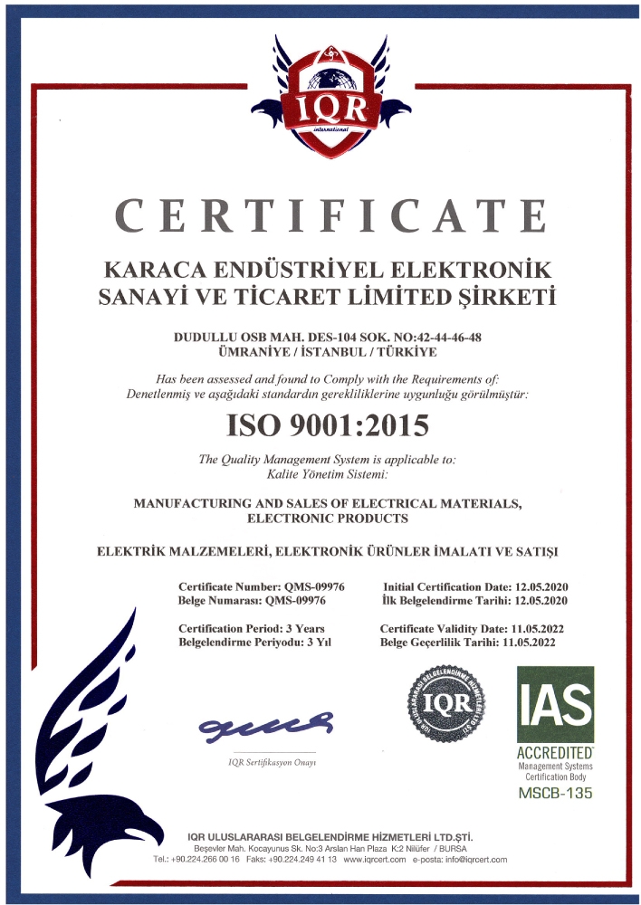 Karaca ISO 9001:2015